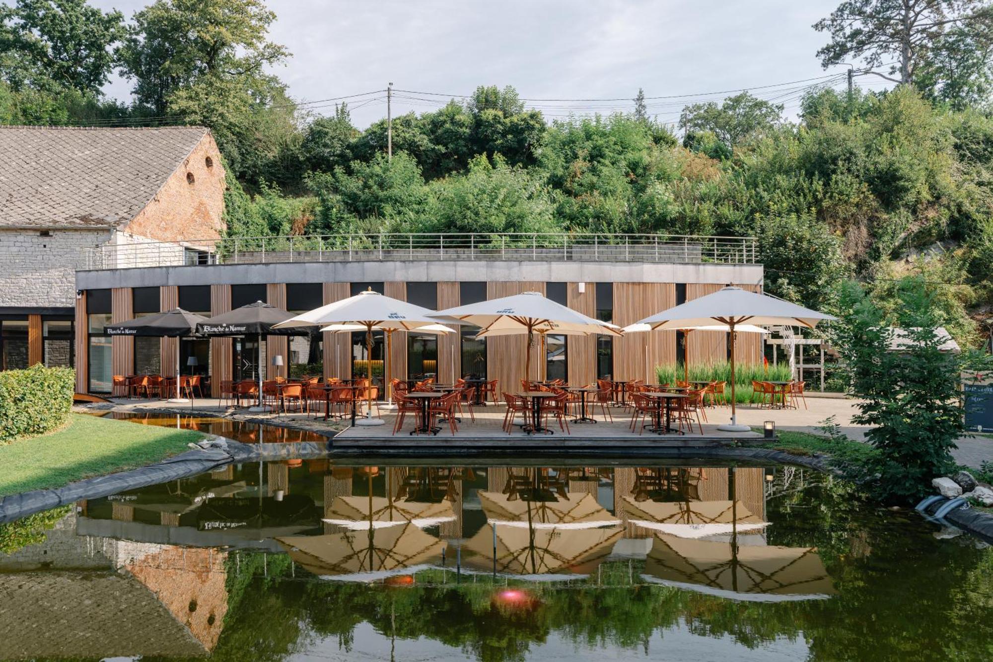 Hotel Les Jardins De La Molignee Dinant Exterior foto